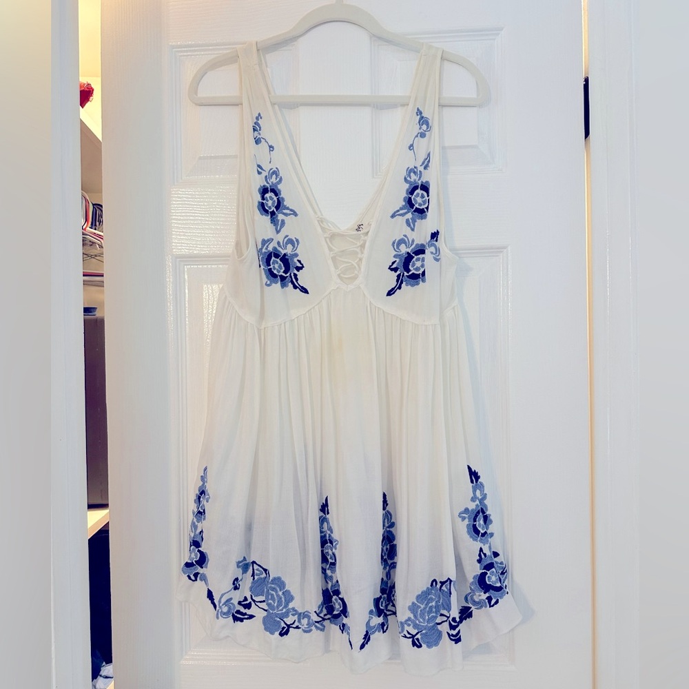 Free People Floral Embroidered Cover Up | Small